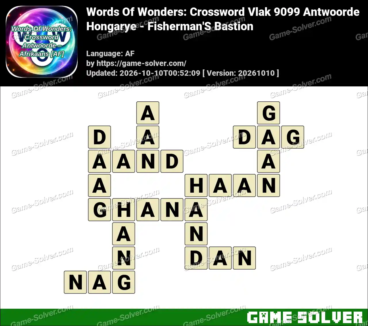 Words Of Wonders: Crossword Vlak 9099 Antwoorde – Hongarye – Fisherman’S Bastion